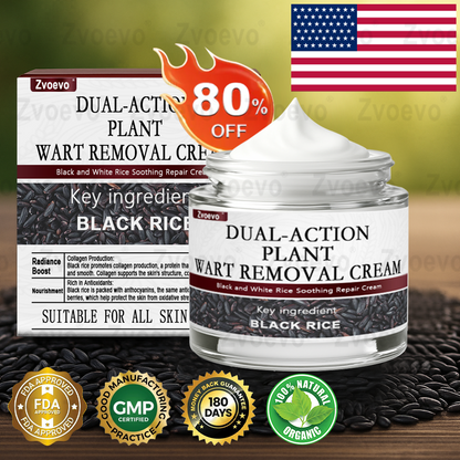 Black Rice Skin Repair Essence Cream ⚕️ FDA Certified (Removes warts and skin growths, improves keratin buildup and seborrheic dermatitis, follicular keratosis, age spots, and bruising)